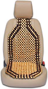 Car Seat Back Support With Wood Beads