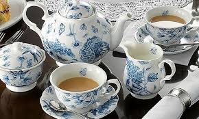 Botanic Blue Tea Crockery Groupon Goods