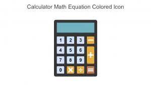 Calculator Math Equation Colored Icon