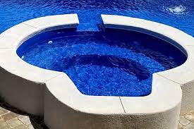 Oval Spa Ultra Modern Pool Patio