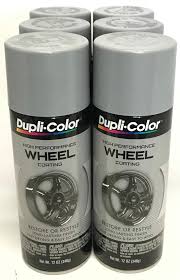 6 Pack Wheel Coating Spray Paint Silver