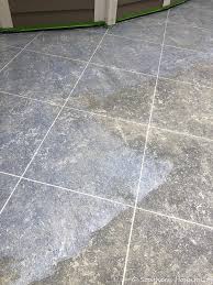 Faux Tile Look On Concrete Patio