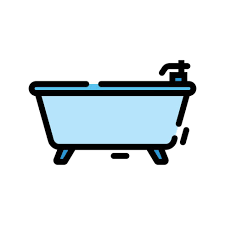 Bathtub Icon Vector Design Template