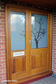 Sandblasted Glass Tree Door Side