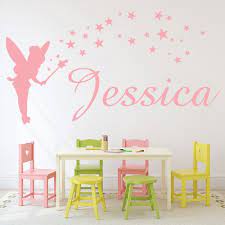 Personalised Name Tinkerbell Wall Sticker