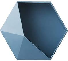 Hexagonal Geometric Wall Shelf