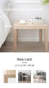 Ikea Lack Side Table White Stained Oak