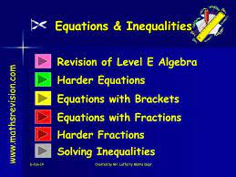 Ppt Equations Amp Inequalities