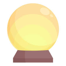 Glass Ball Lamp Icon Cartoon Vector