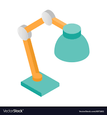 Table Lamp Isometric 3d Icon Royalty