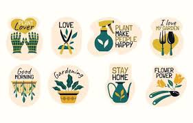 Gardening Vector Art Icons And