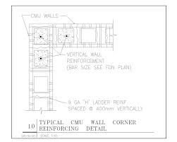 Typical Cmu Wall Corner Reinforcing