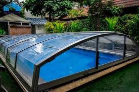 Fabricted White Swimming Pool Enclosure