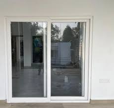White Upvc Two Track Sliding Glass Door