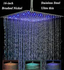 16 Inch Led Shower Head Ceiling Wall