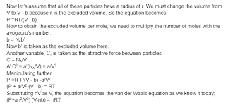 Solving Van Der Waals Equation Problems