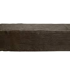 dark walnut modern faux wood beam