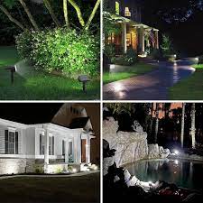 Welalo Solar Spot Lights Outdoor 6 Pack 52 Led 3 Modes 2 In 1 Solar Landscape Spotlights Solar Powered Security Lights Ip65 Waterproof Wall Lights For