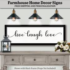 Live Laugh Love Sign Farmhouse Decor