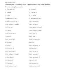 Evaluationg Verbal Expressions