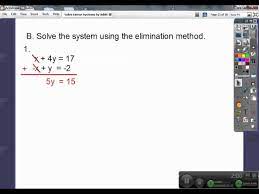 Solve Linear Systems By Addition Or