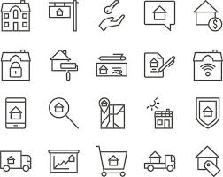 Set Vector Icons Real Estate Icon Set