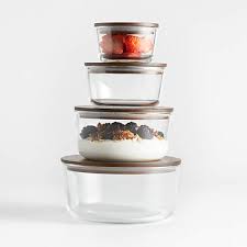 Round Glass Storage Containers