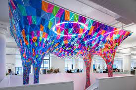 Stain Glass Art Installation That Hangs