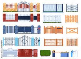 Gate And Fence Vector Ilration Set