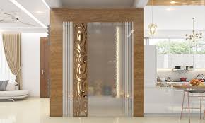 Pooja Room Door Designs With Glass