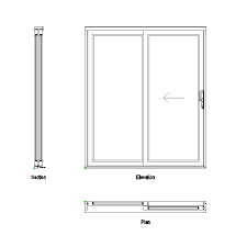 Sliding Glass Door Detail Section Dwg