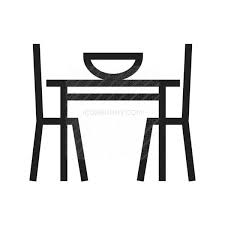 Dining Table I Line Icon Iconbunny