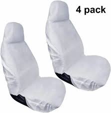 Front Off White Non Woven Car Seat Cover
