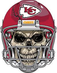 Kansas City Chiefs Skull Decal Vinyl