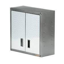 Gladiator 28 Gearbox Full Door Garage Wall Cabinet With Shelf Silver Tread