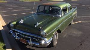 2 Tone Green Tri Five 1957 Chevy 210