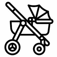Baby Carriage Push Stroller Icon