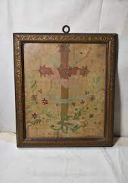 Embroidered Frame Icon Cross