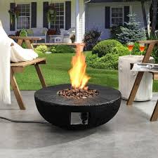 10 In Black Outdoor Gas Fire Tree Suitable For The Garden Or Balcony