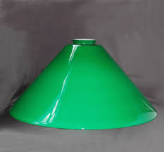 14 Green Coolie Glass Shade No 24