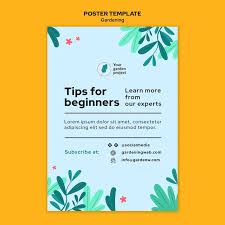 Gardening Tips For Beginners Poster