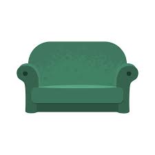 Green Textile Sofa For Vintage Living