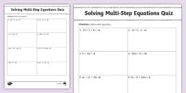 Of Equations By Elimination Maze Activity