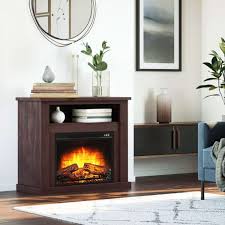 42in Brown Cherry Media Fireplace