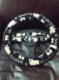 Orleans Saints Fleece Steering Wheel