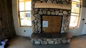Cultured Stone Veneer Fireplace