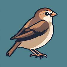 Sparrow Icon Ilration Minimalistic