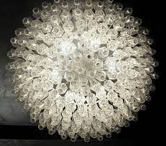 Poliedri Chandelier Clear Murano