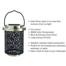 Outdoor Solar Table Lantern