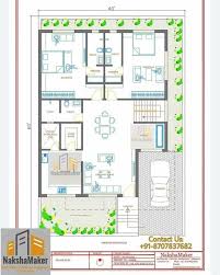 40 By 60 Floor Plan 2bhk House Plan